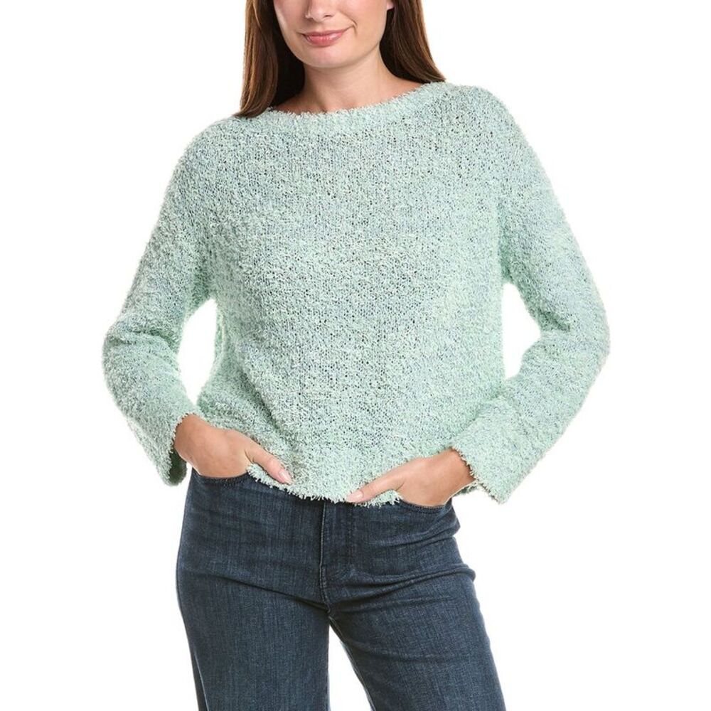 Lafayette 148 New York Womens  Bateau Neck Sweater, Blue